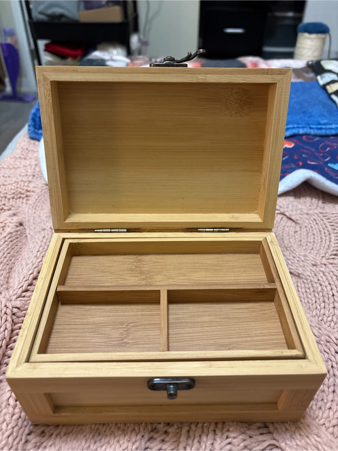 Bamboo Storage Box with Compartments - photo 4