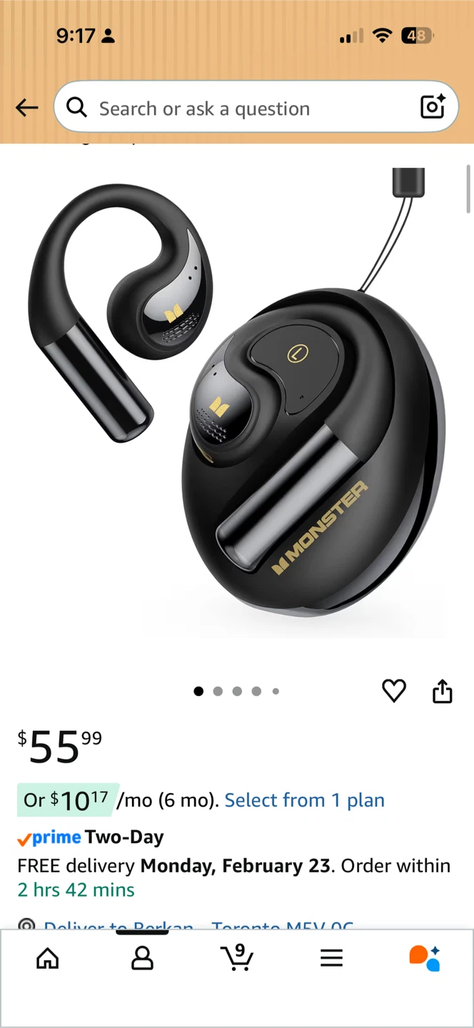 Monster True Wireless Earbuds - Black