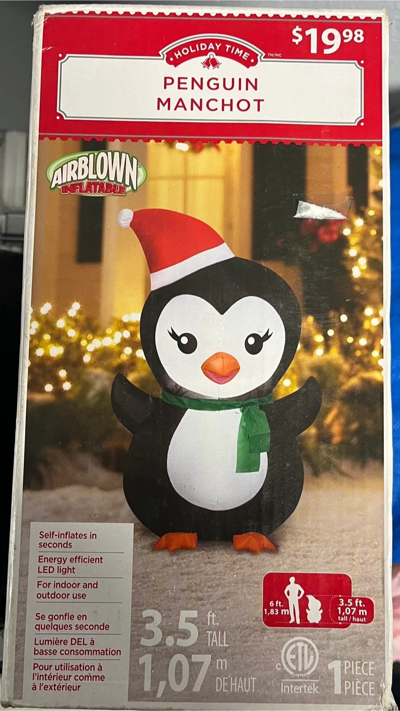 Holiday Time Airblown Inflatable Penguin ManChot