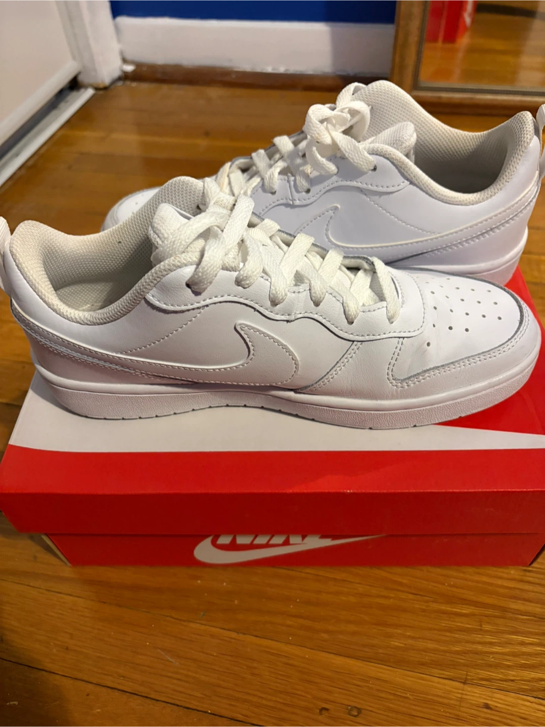 Nike Court Borough Low 2 (GS) White Shoes Size 7Y - photo 2