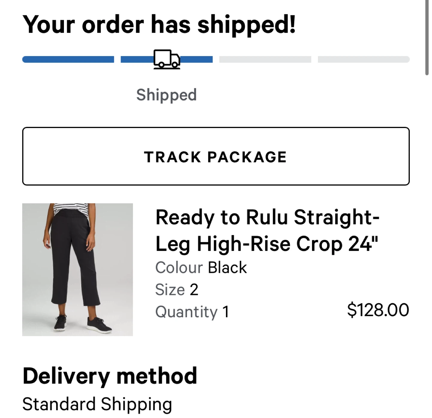Lululemon Ready to Rulu Straight-Leg Crop Pants Black Size 2 - photo 4