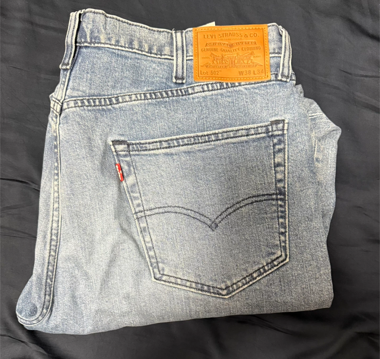 Levi's 502 Regular Taper Fit Jeans - W38 L34 - photo 2