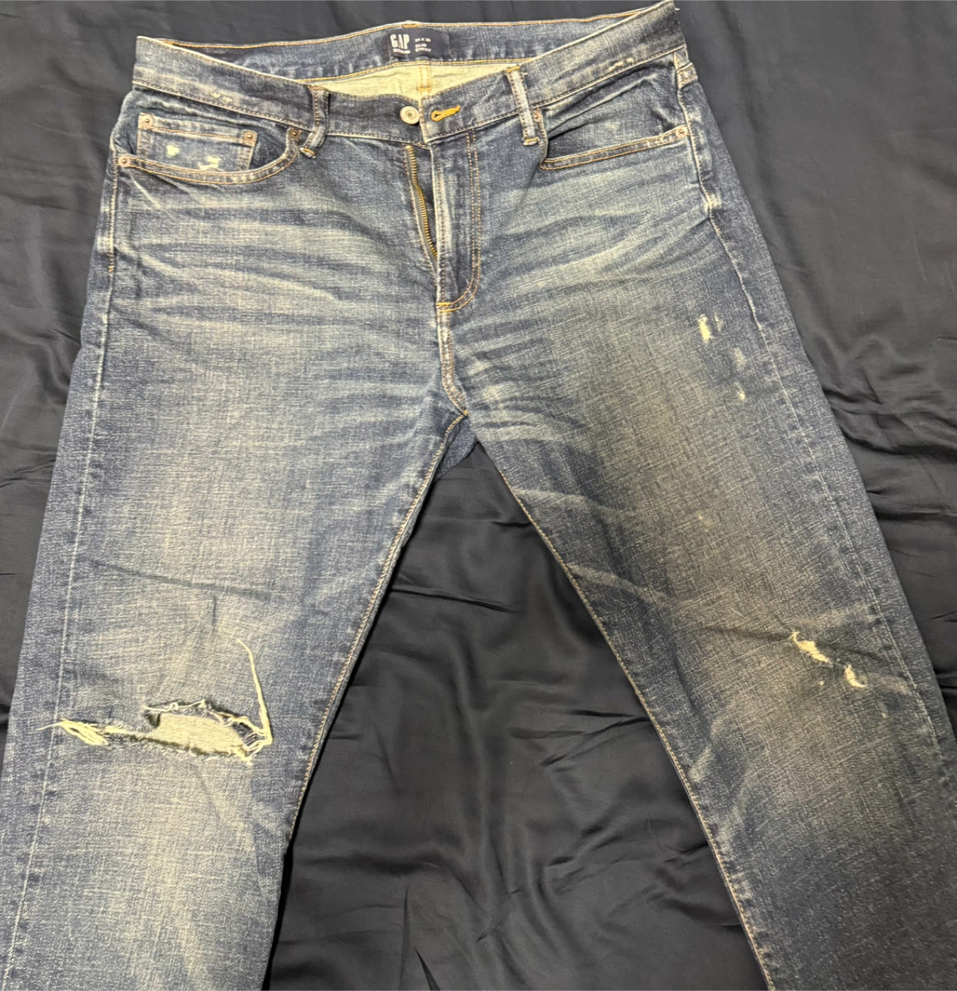 GAP Slim Straight Fit Blue Jeans - 34x30 - photo 2