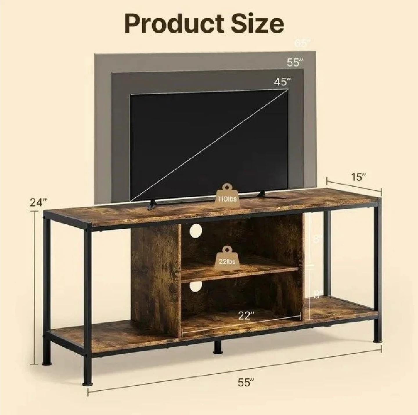 Retro Style TV Stand - photo 2