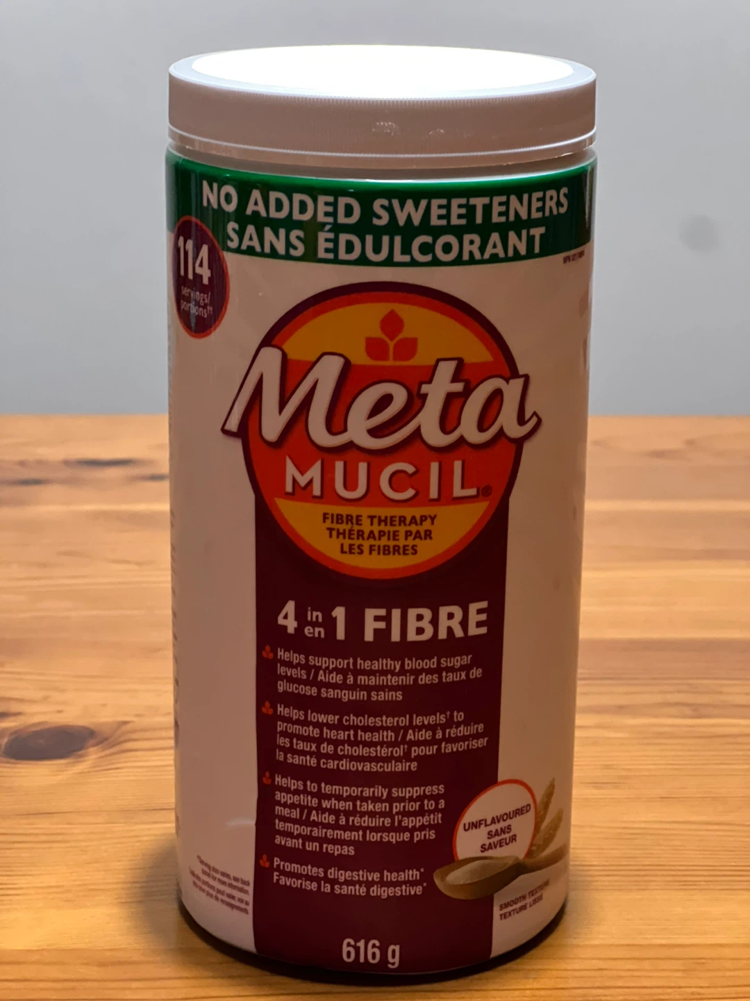 Metamucil Fibre unflavoured 616g New Sealed