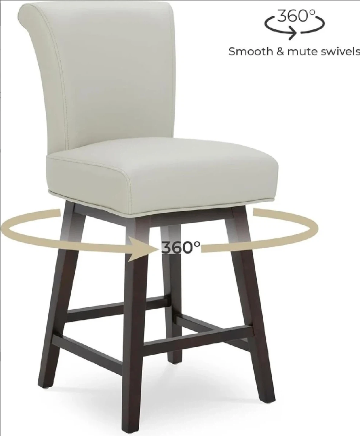 26 Inch Swivel Bar Stools Set of 2 - photo 3