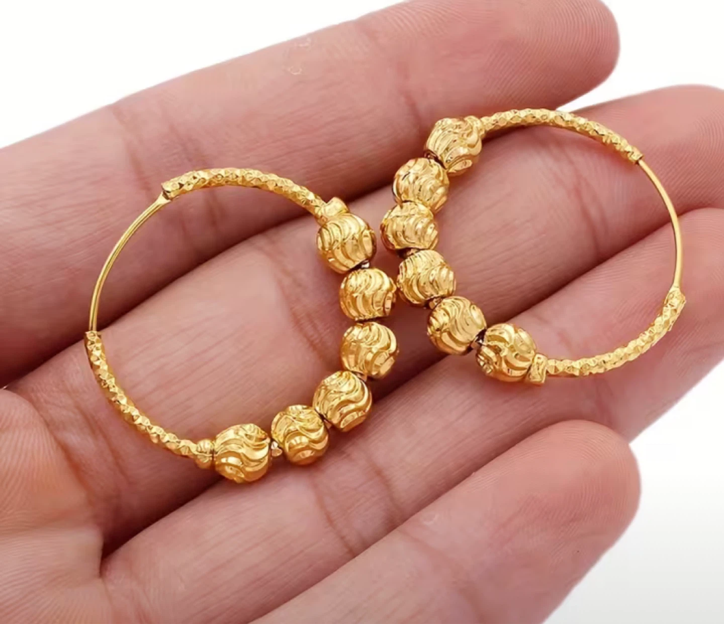 18 karat gold plated earrings $26