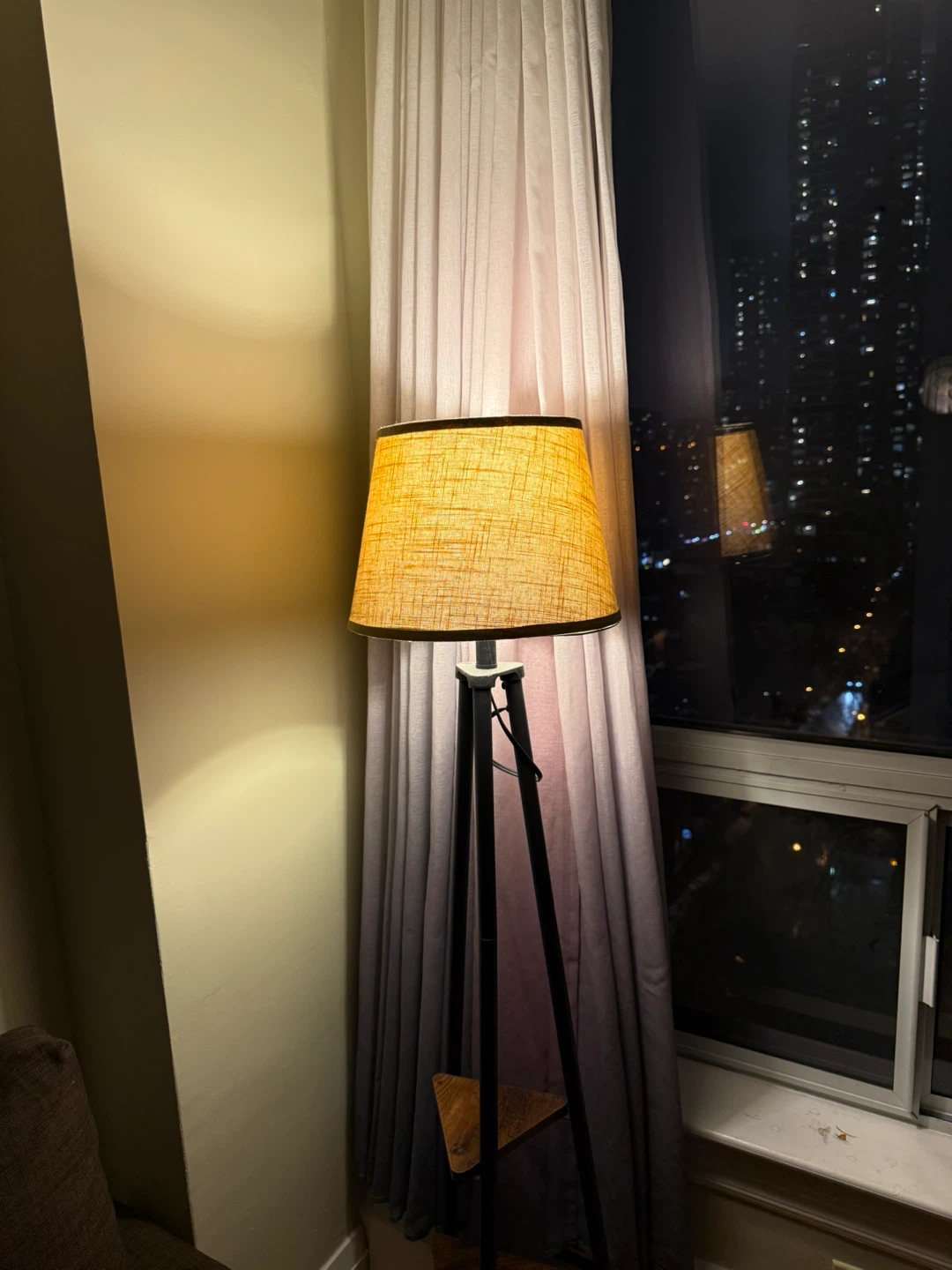 Tripod Floor Lamp with Shelves