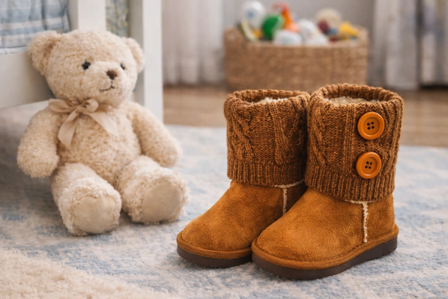 Toddler Faux Suede Winter Booties – EU 27 / US Toddler 10 - photo 2