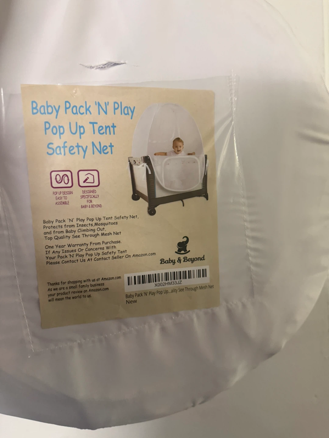 Baby Pack 'N Play Pop Up Tent Safety Net - photo 4