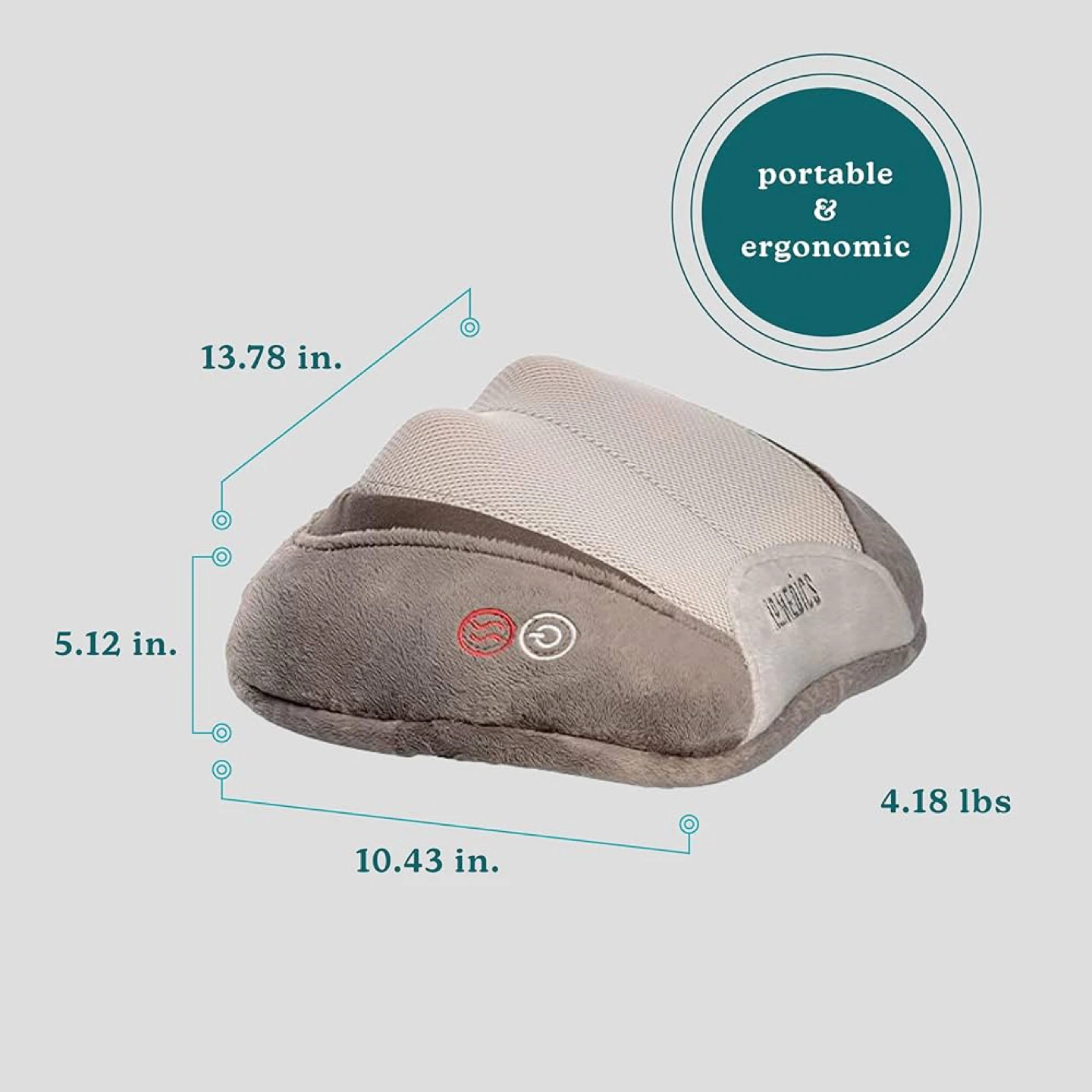 HoMedics Shiatsu Massage Pillow with Soothing Heat - photo 2