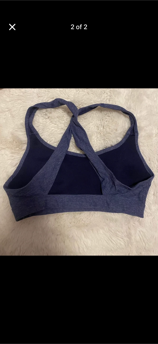 Aerie Athletic Sports Bra - Blue Heather - photo 2
