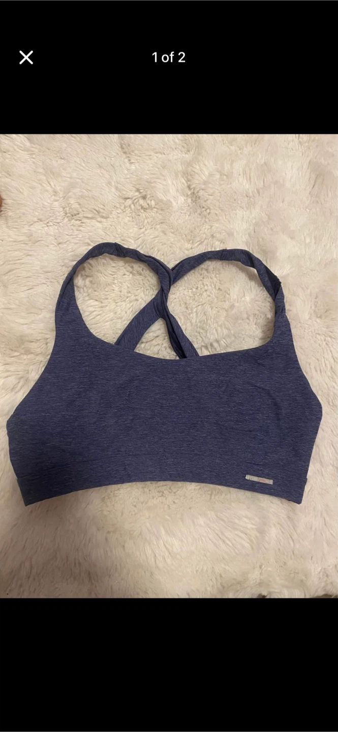 Aerie Athletic Sports Bra - Blue Heather