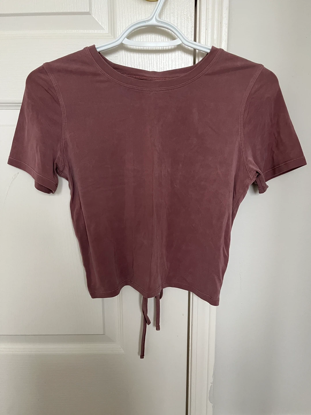 Lululemon Open Tie-Back Short Sleeve Shirt - Spiced Chai