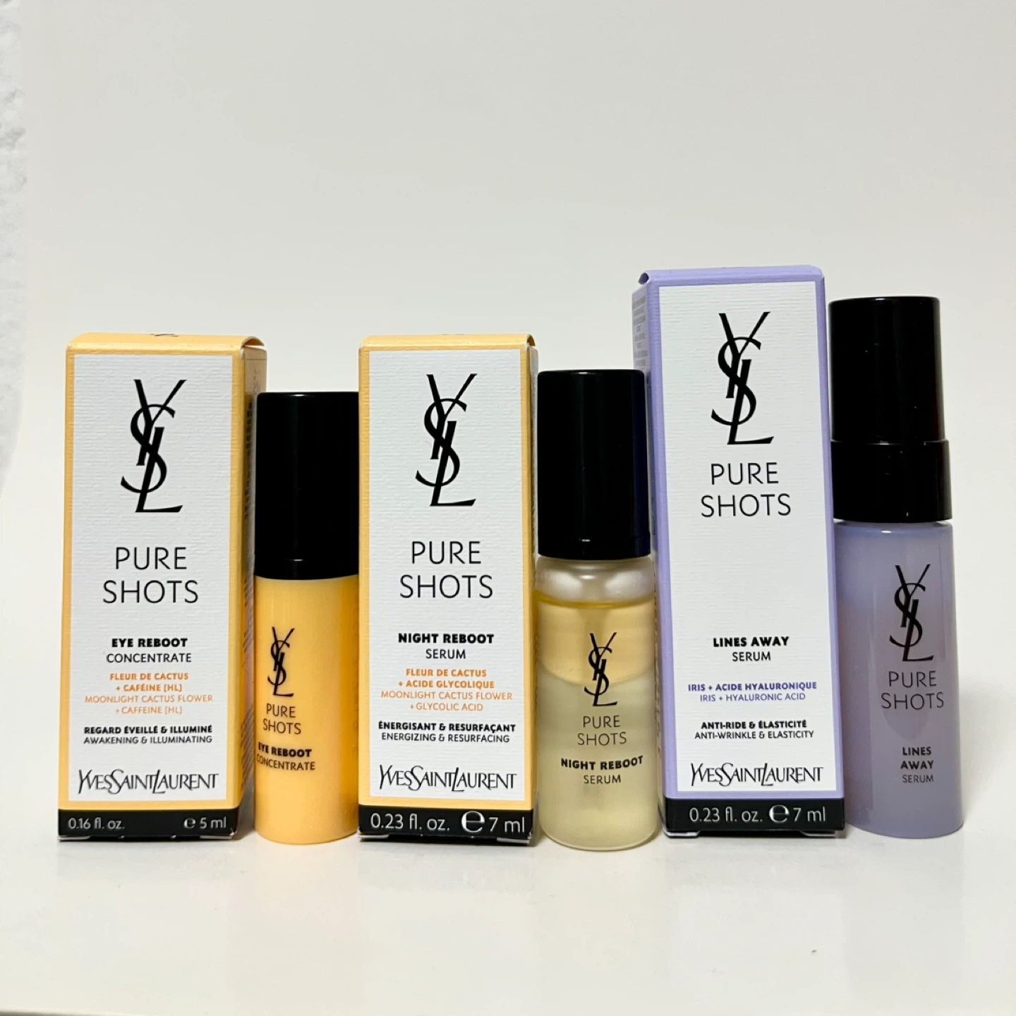 Yves Saint Laurent Pure Shots Serums $25 each