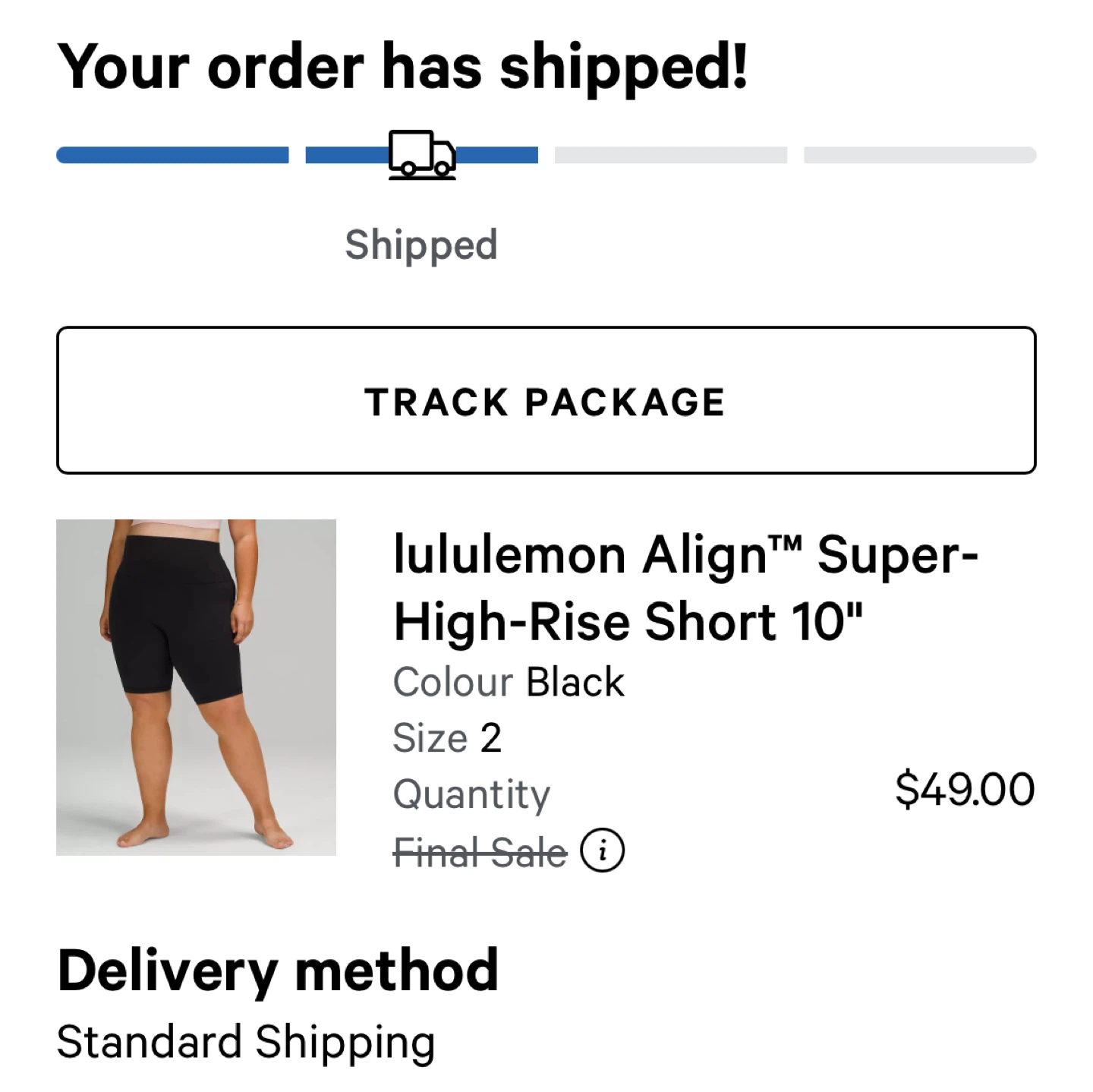 Lululemon Align Super-High Rise Short 10" Black Size 2 - photo 4