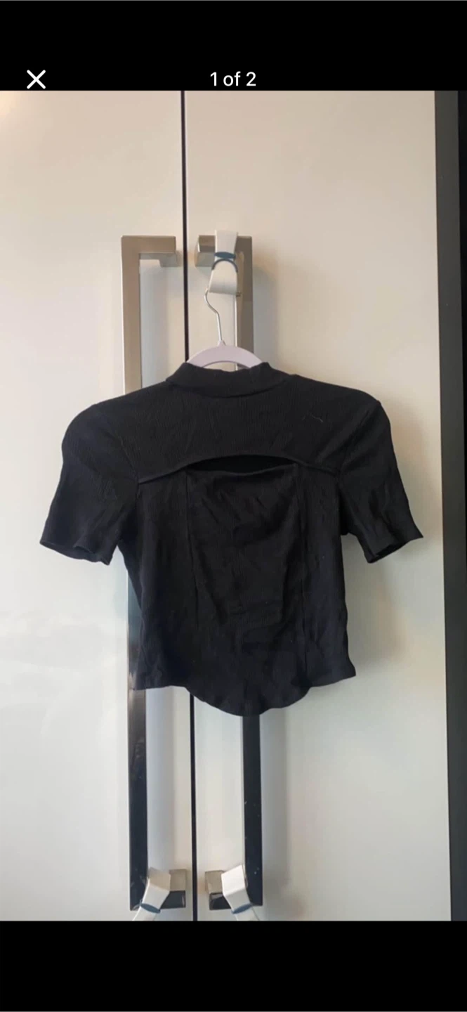 Topshop Mock Neck top