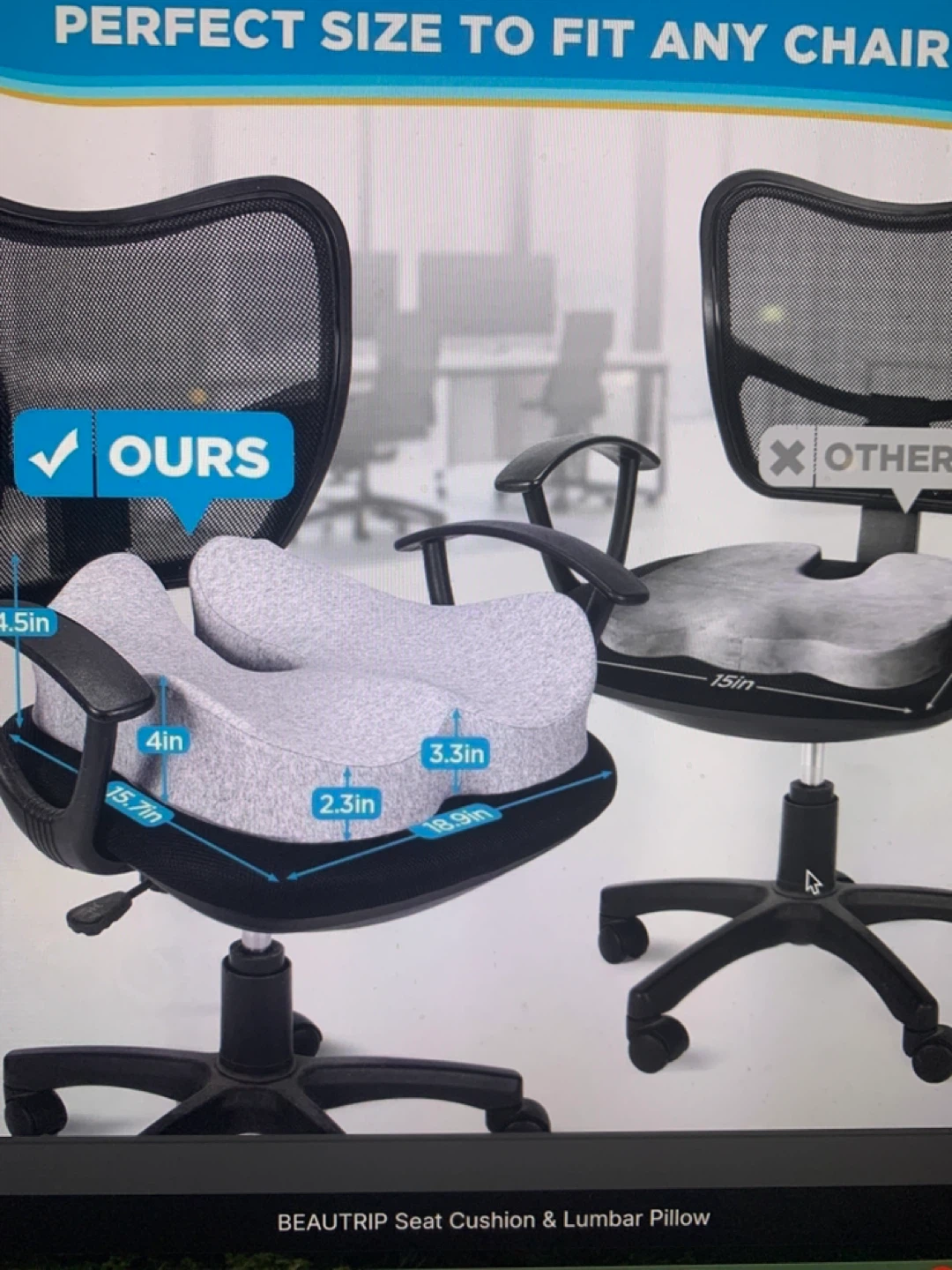 BEAUTRIP Lumbar Support & Seat Cushion - photo 3
