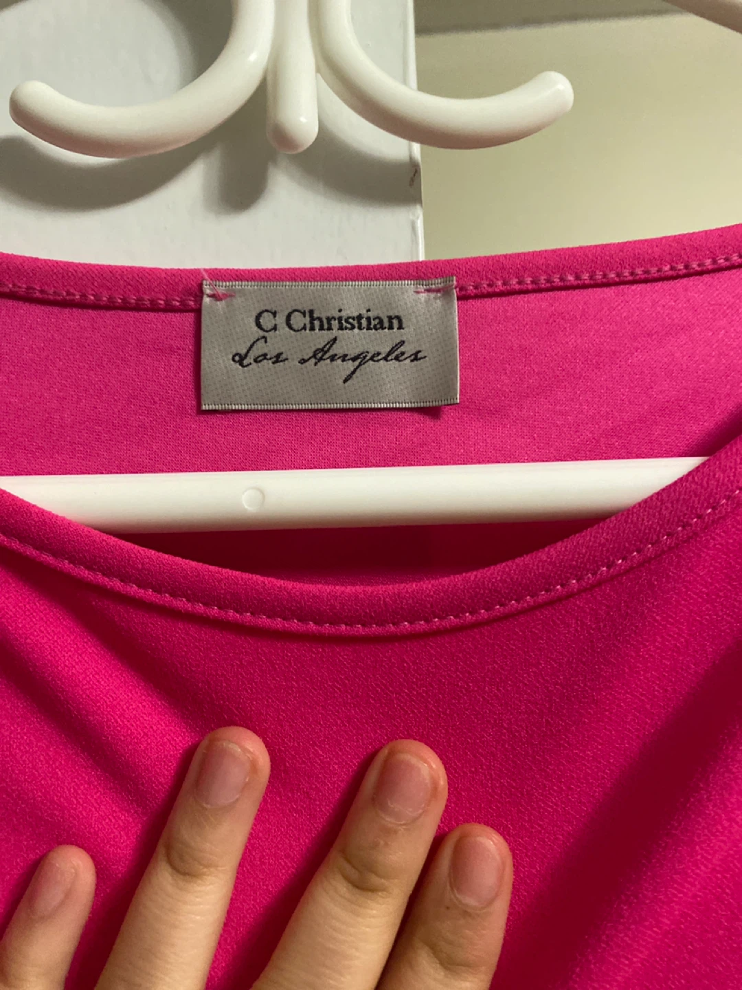 C Christian Los Angeles Pink Cold Shoulder Dress - photo 3