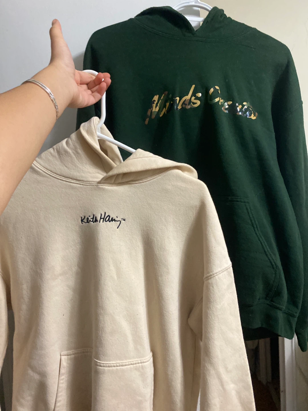 Two hoodies