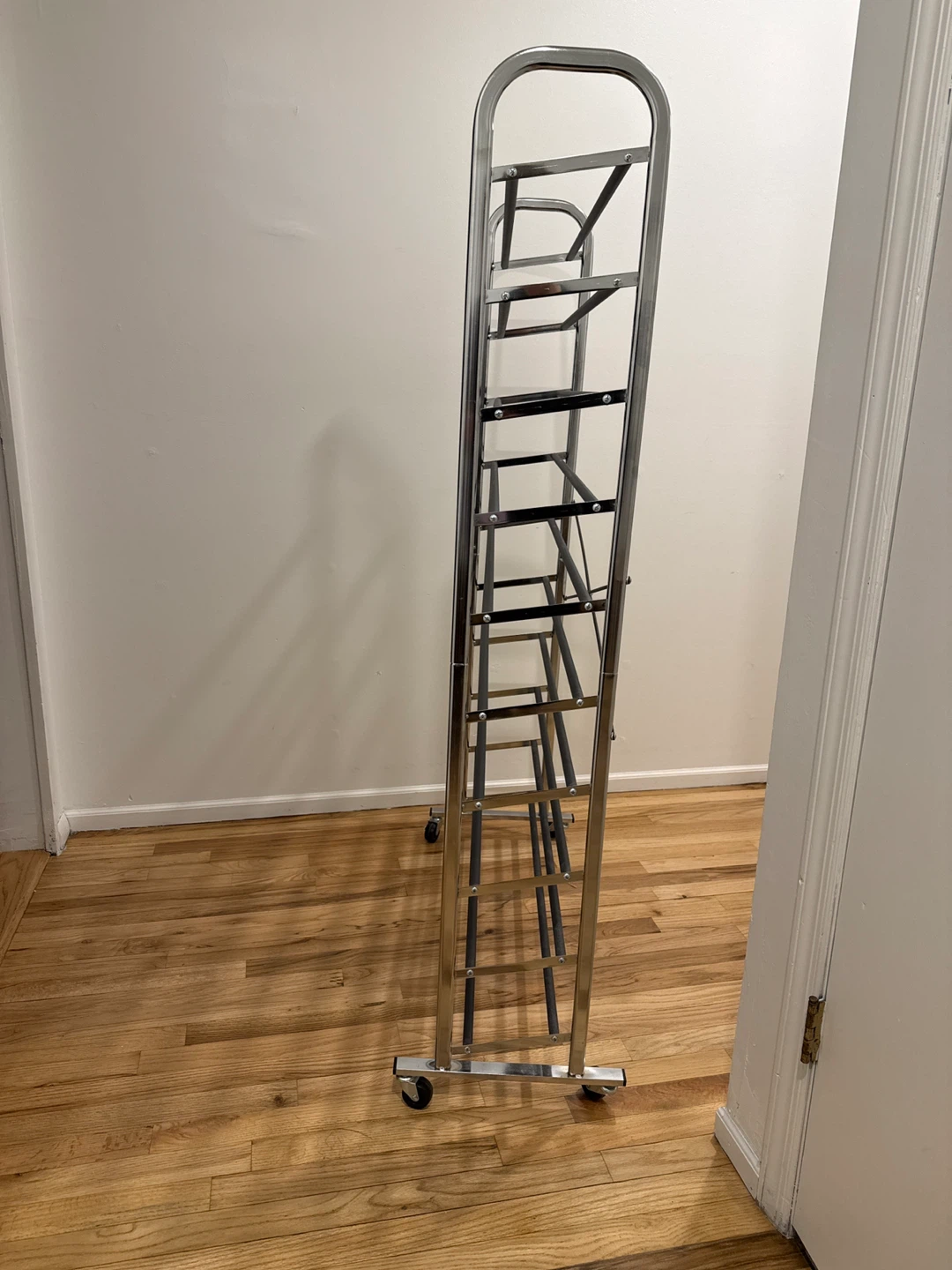 10-Tier Metal Shoe Rack with Wheels 👟 🛞 - photo 2
