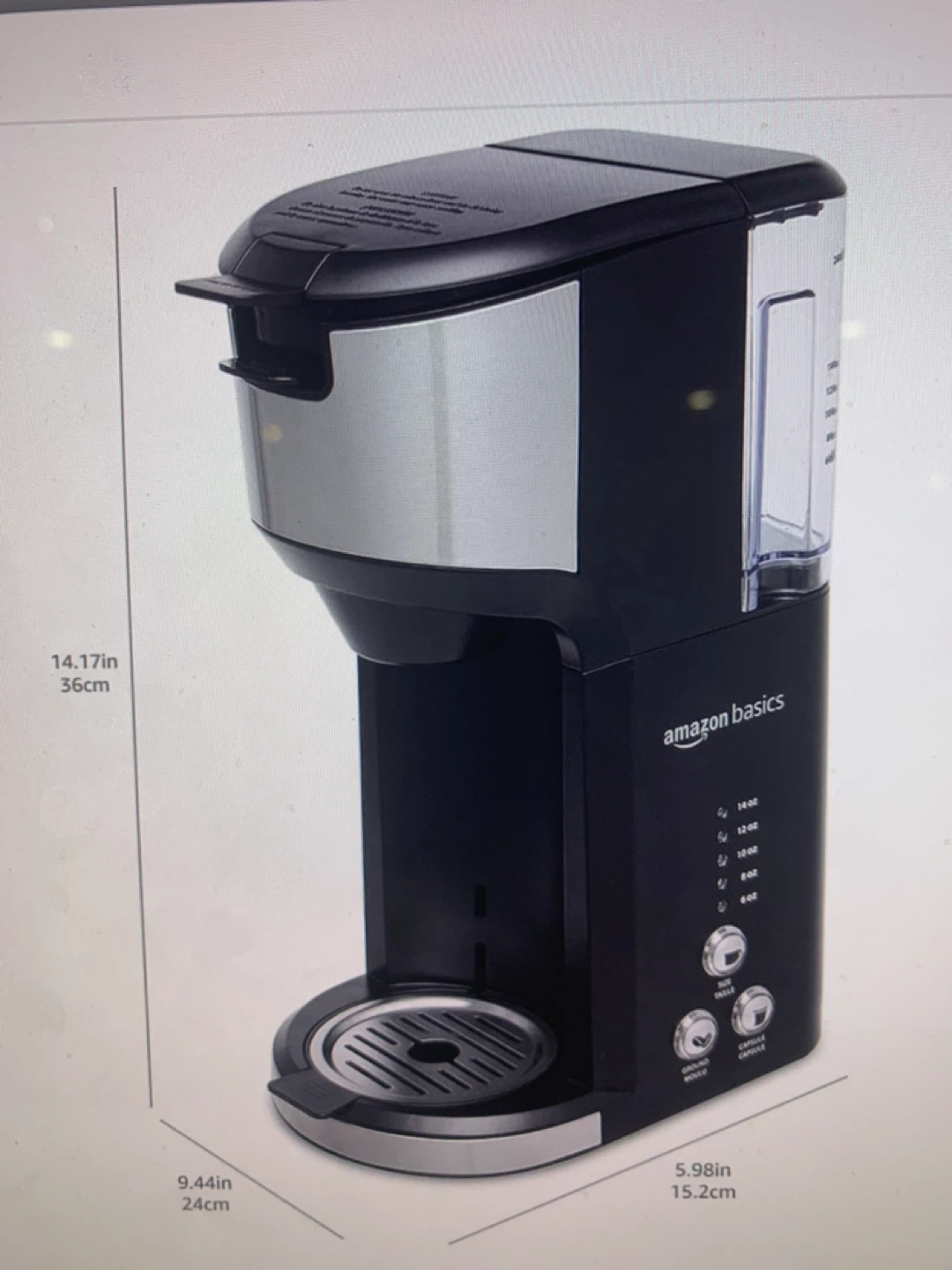 Amazon Basics Single Serve Coffee Maker - photo 4