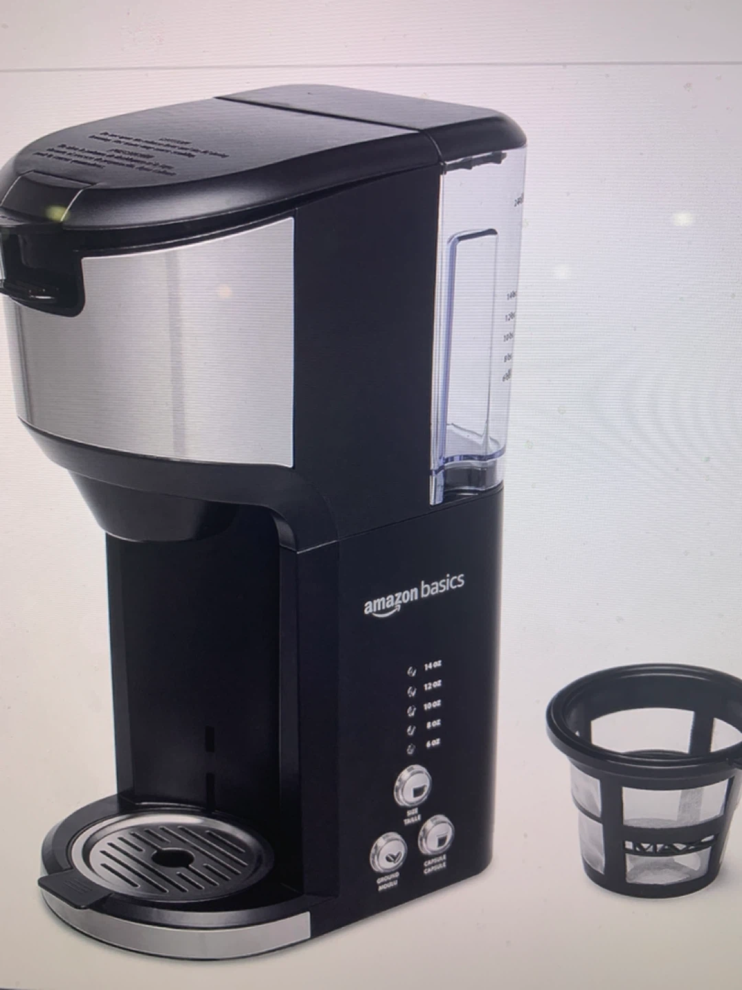 Amazon Basics Single Serve Coffee Maker - photo 2