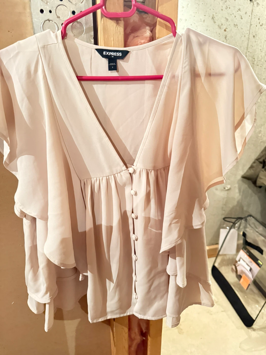 Express Women's Blouse - beige - Size S