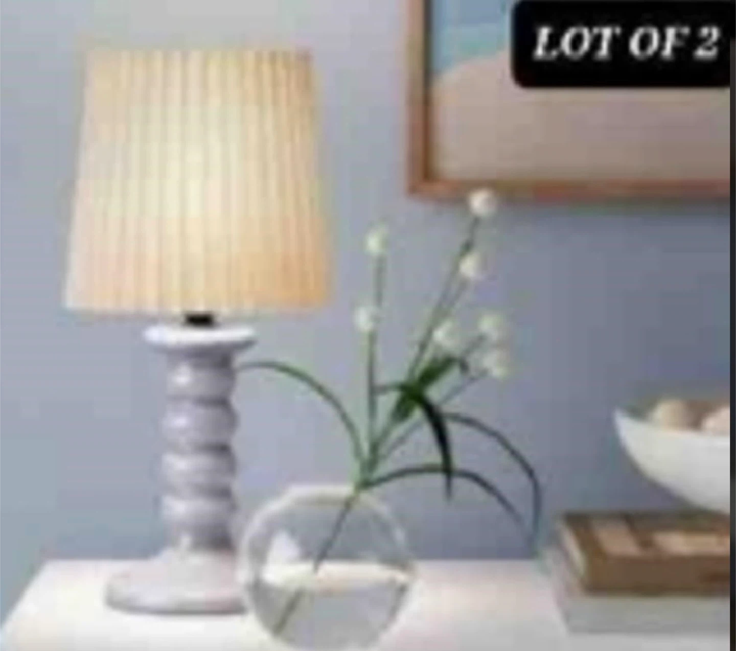 2 Stick Table Lamps