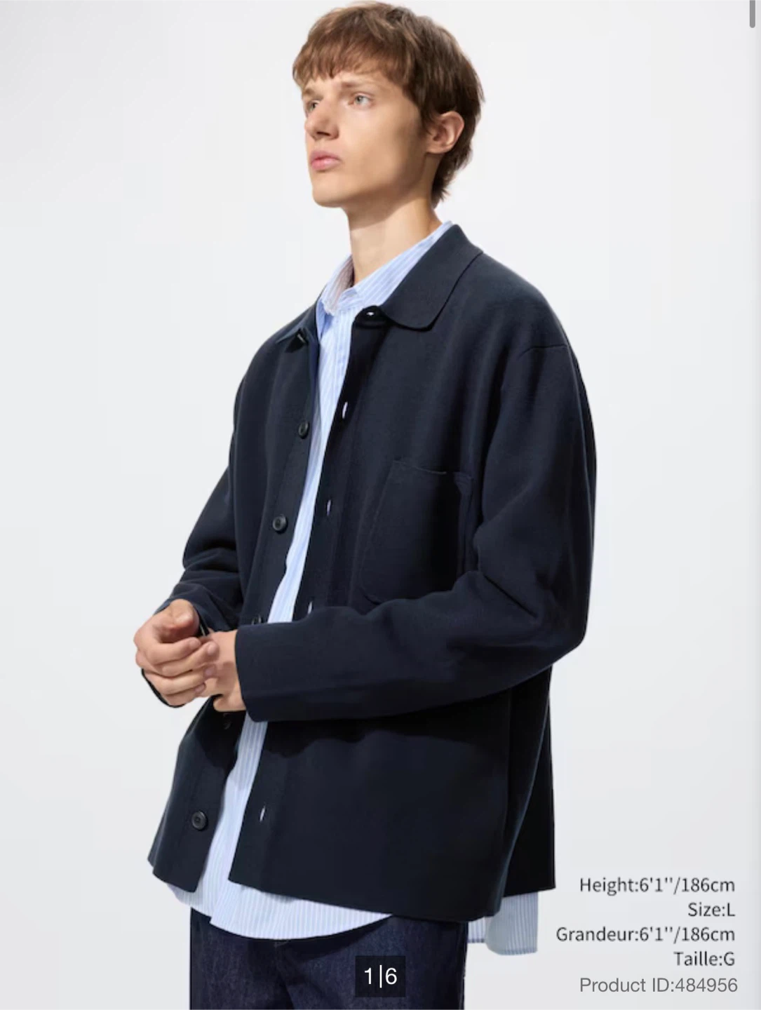 Uniqlo Cardigan Blue Navy - Size M
