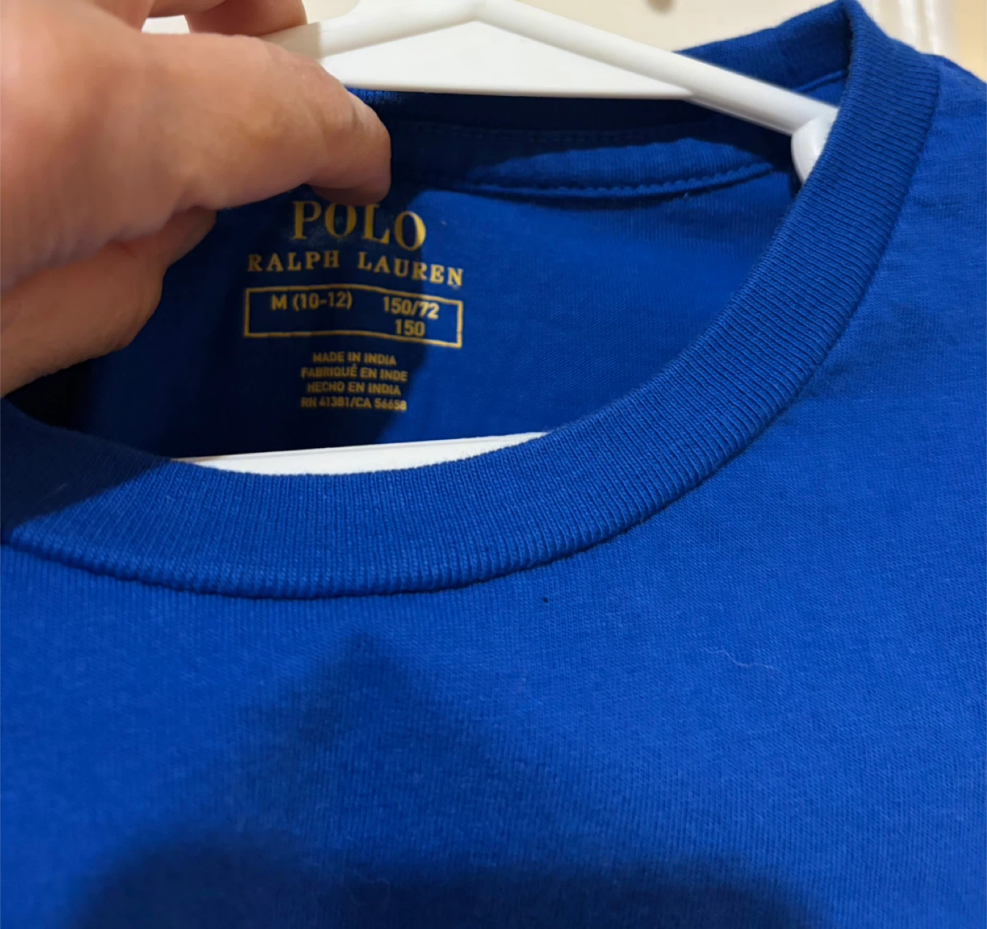 Polo Ralph Lauren Kids T-Shirts - Blue & White - Size M (10-12) - photo 2