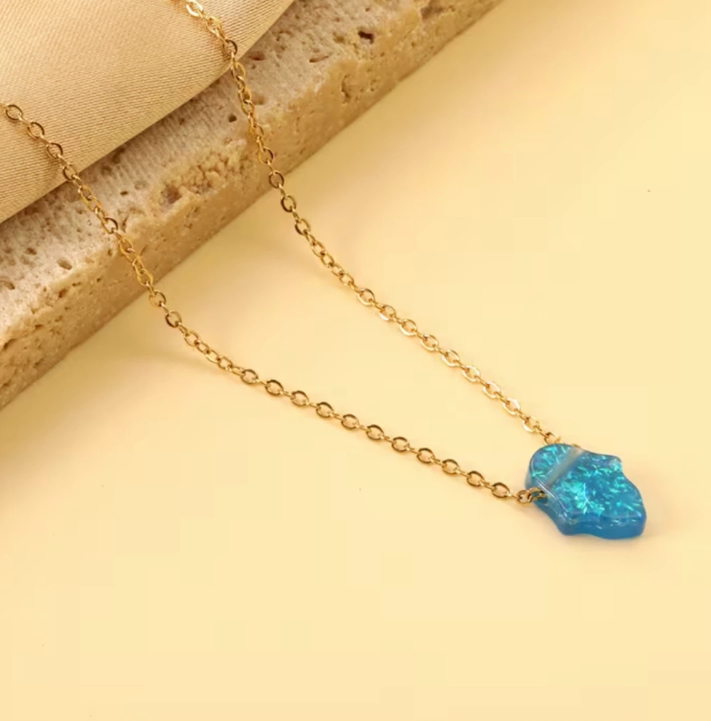 18k Gold plated Hamsa Pendant Necklace $30