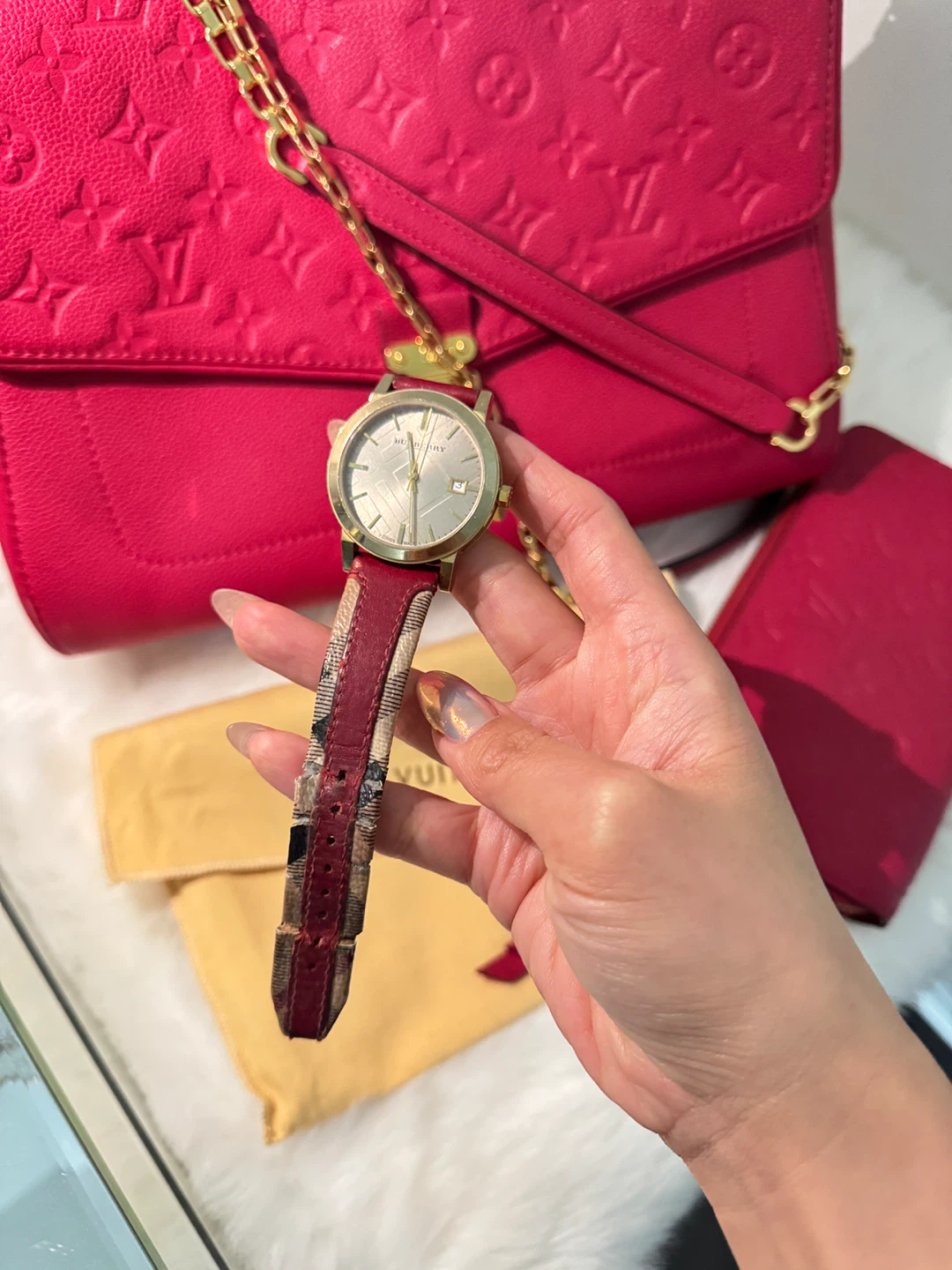 LV bag +Wallet+Burberry watch bundles - photo 2