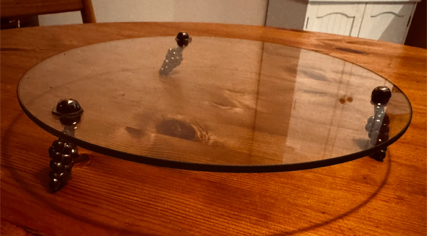 Bowring Glass Cheese Tray - photo 2