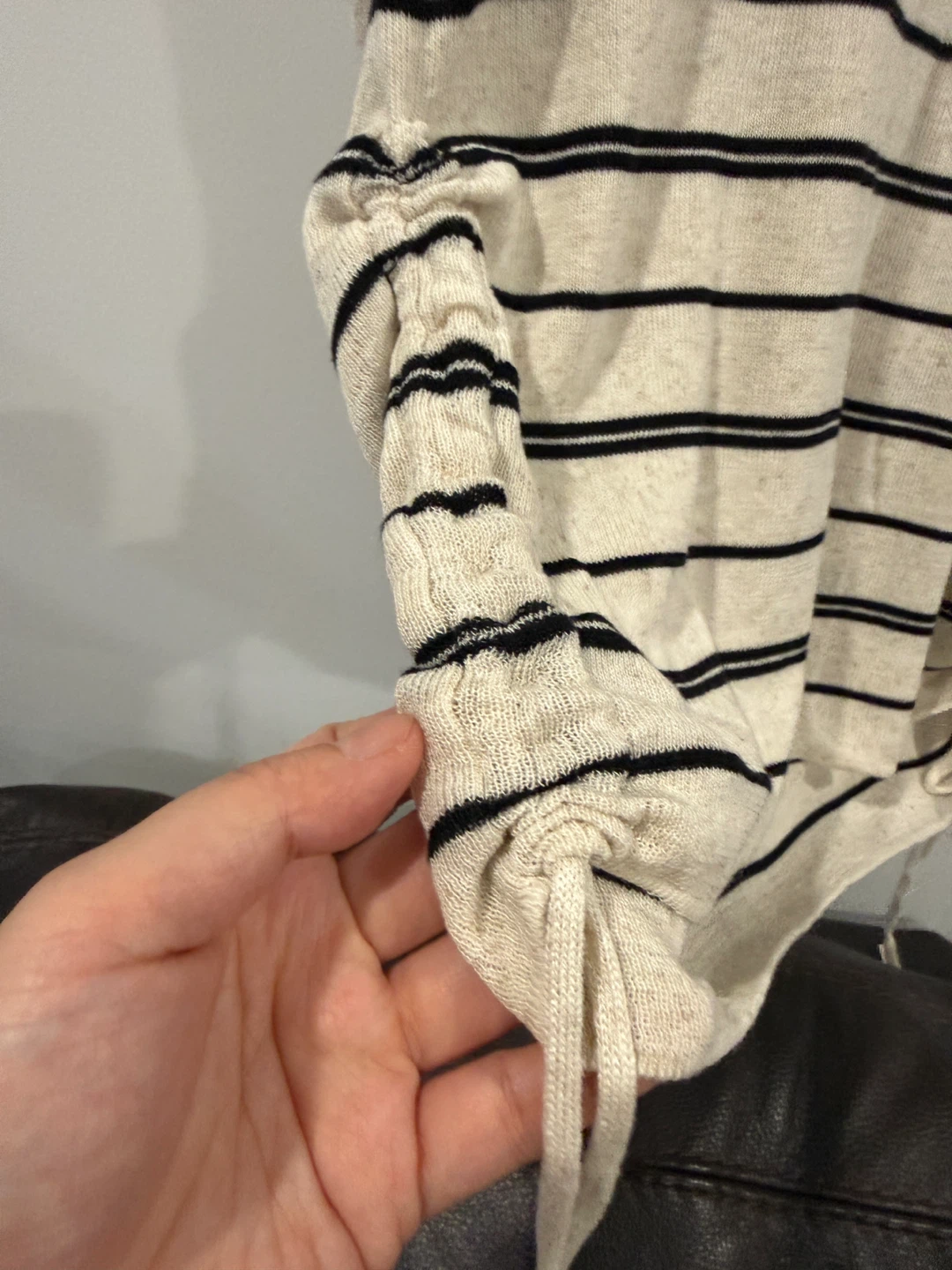Striped Ruched T-Shirt - photo 3