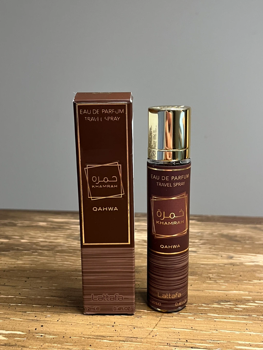Lattafa Khamrah Qahwa Eau de Parfum Travel Spray 12ml
