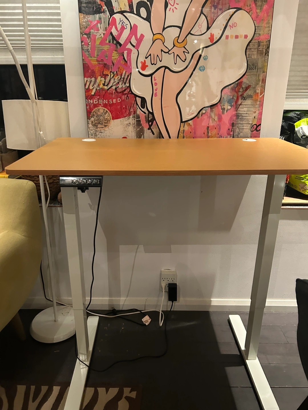 Standing Oak Desk