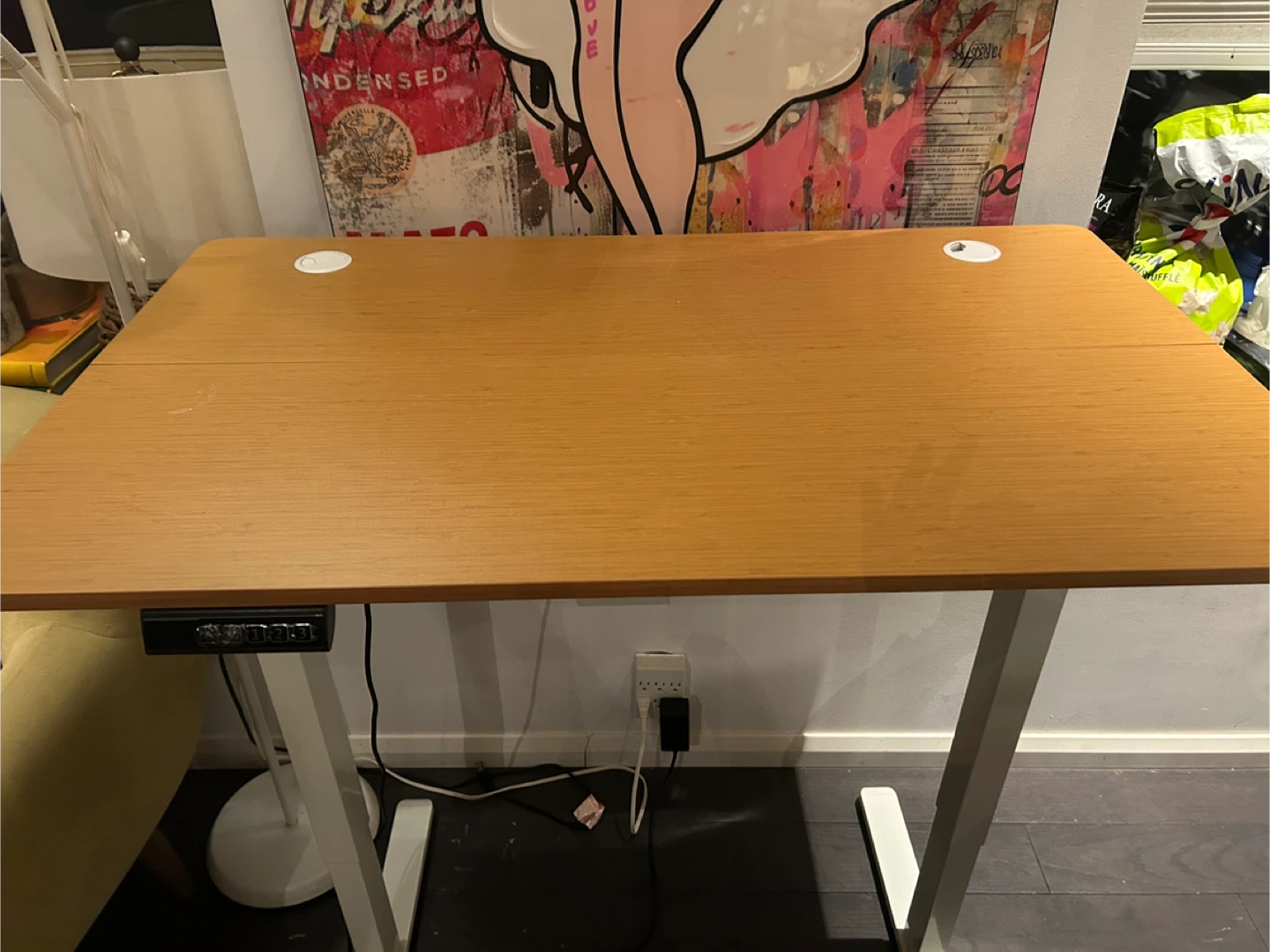 Standing Oak Desk - photo 2