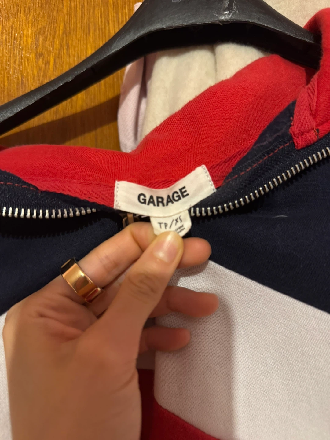 Garage Colour Block Quarter Zip Sweatshirt - Size TP/XS - photo 2