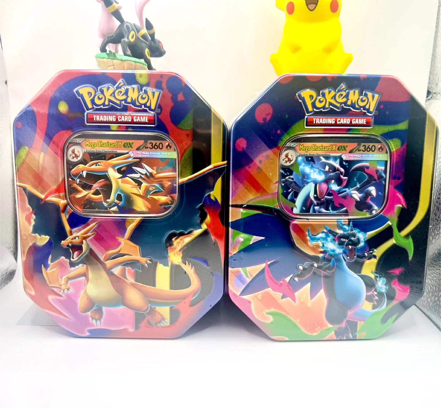 Pokemon Trading Card Game Tins x 2 - Mega Charizard EX