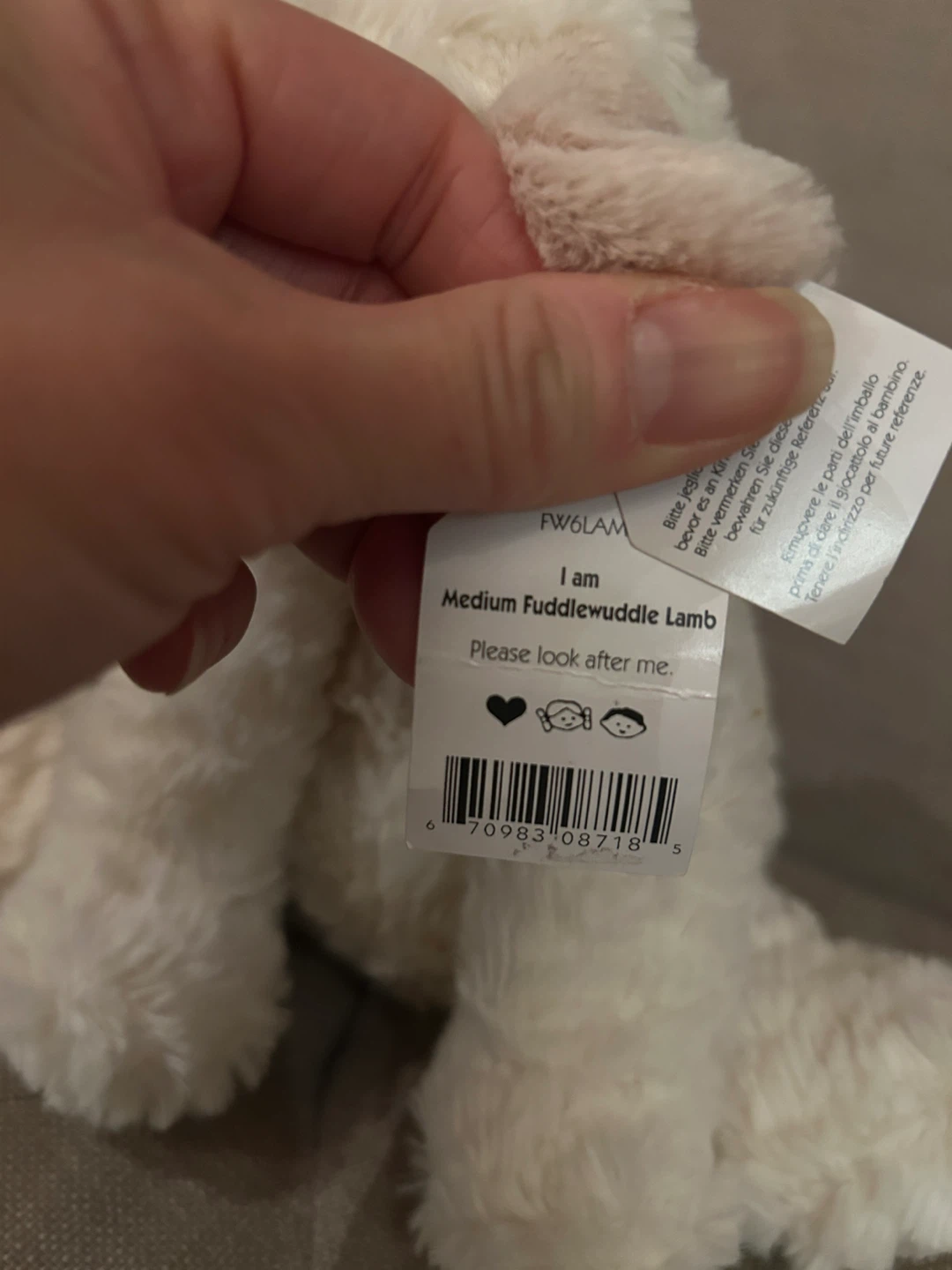 Retired Fuddlewuddle Lamb Plush Toy (special edition) - photo 2