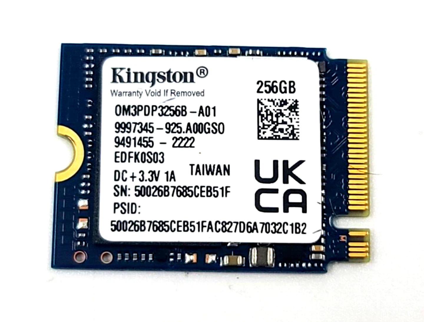 Kingston 256GB M.2 NVMe SSD (SteamDeck)
