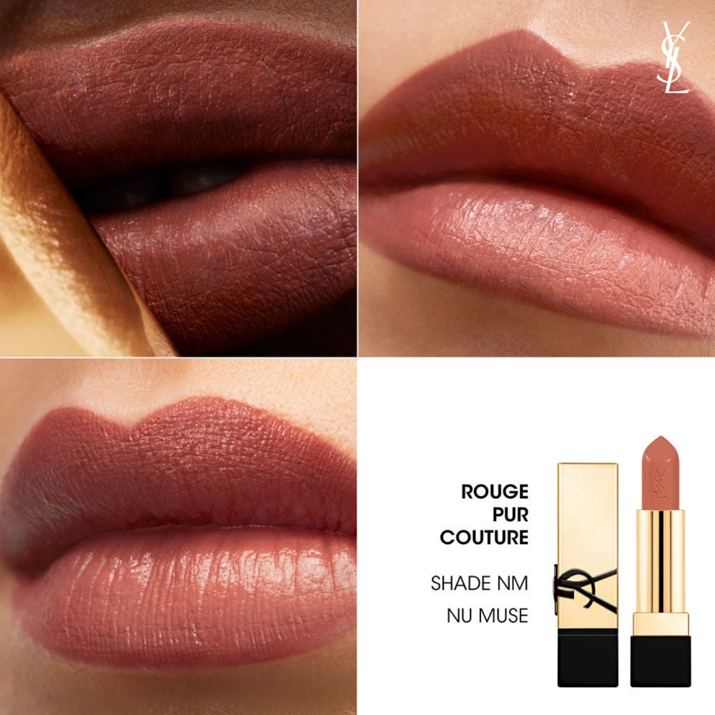 YSL Rouge Pur Couture Lipstick - Shade NM Nu Muse - photo 3