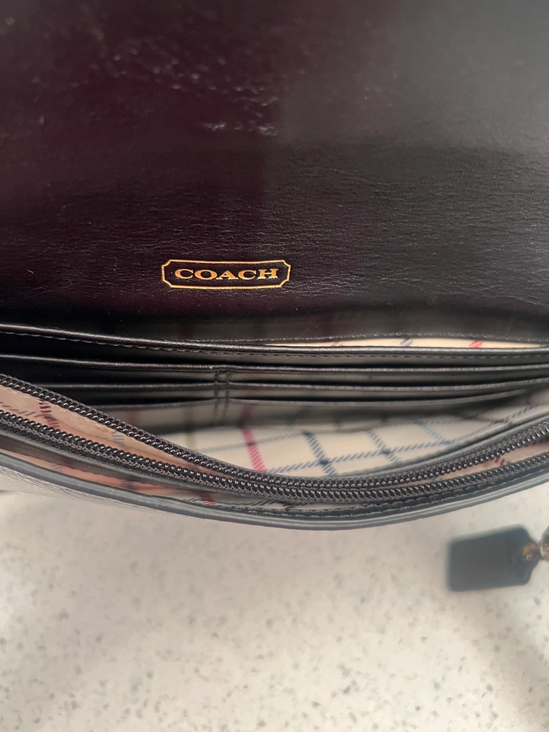 Coach Black Leather Wristlet Clutch - photo 2