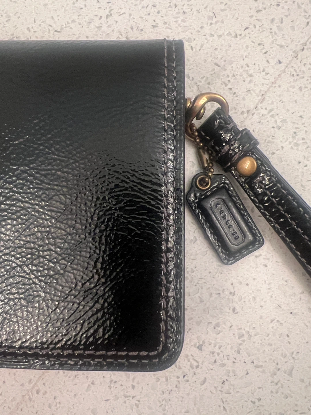 Coach Black Leather Wristlet Clutch - photo 4