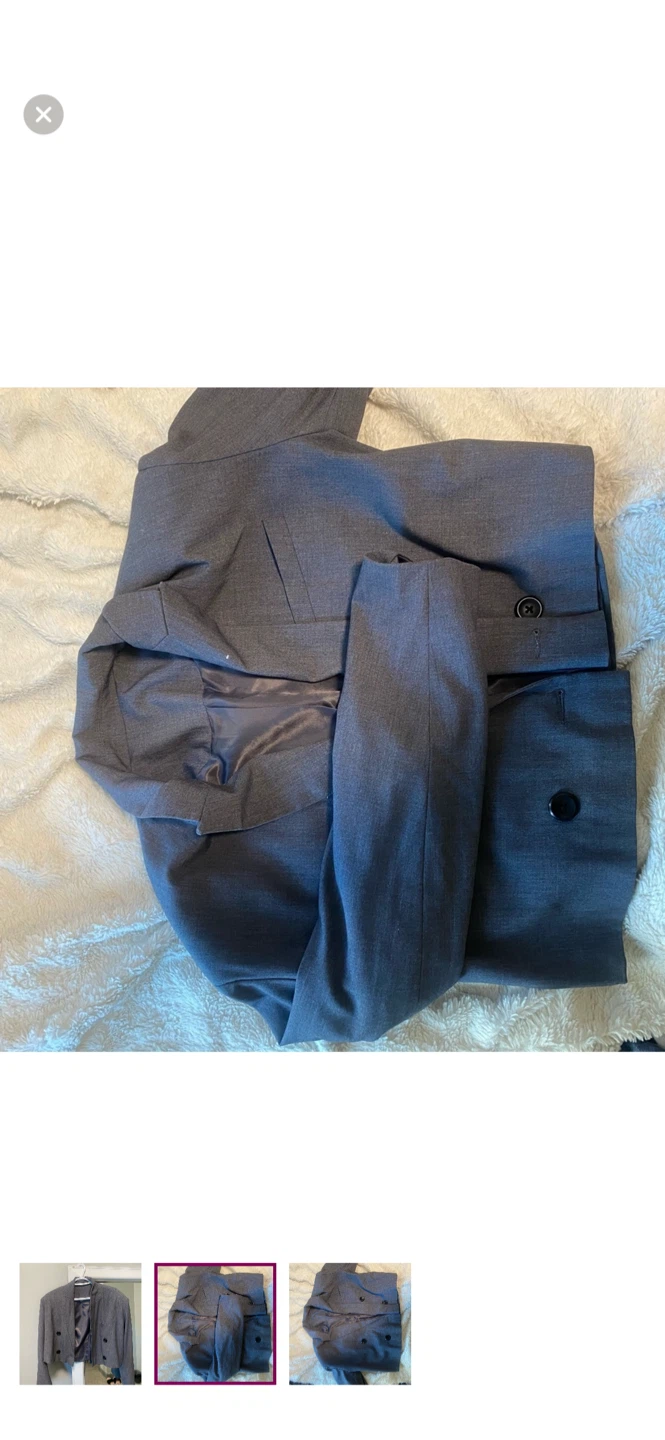 Zara Grey Cropped Blazer - photo 2