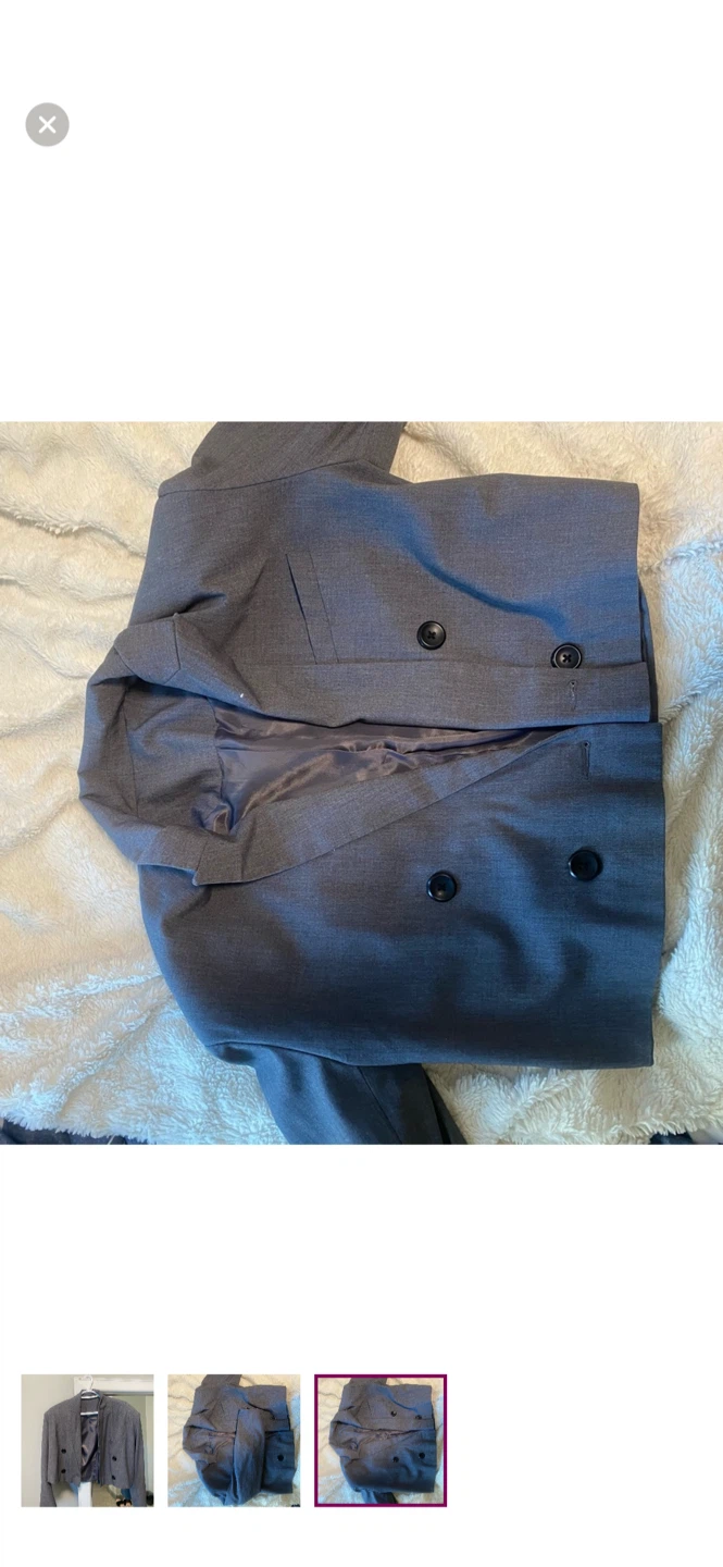 Zara Grey Cropped Blazer - photo 3