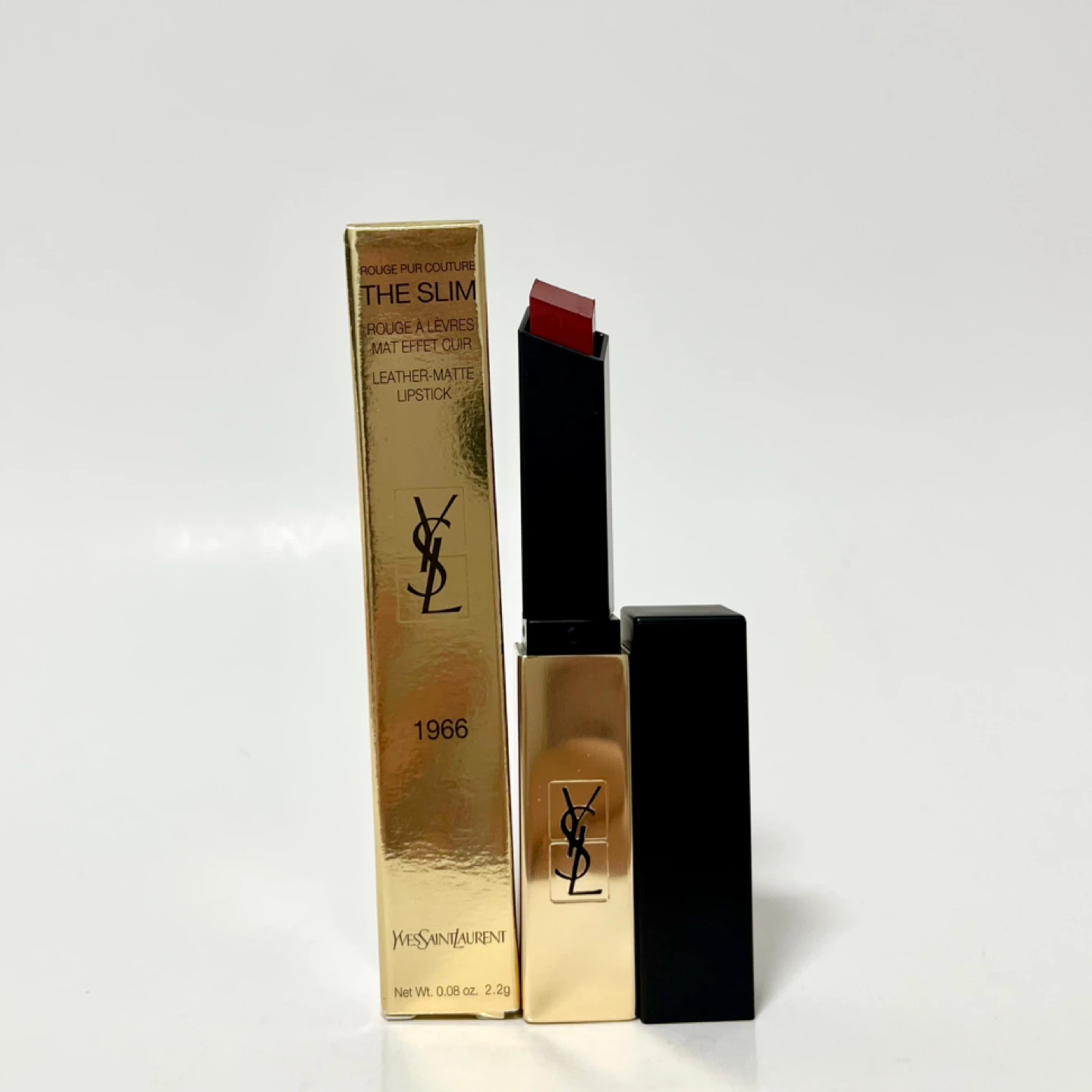 YSL ROUGE PUR COUTURE THE SLIM N°1966 ROUGE LIBRE, lipstick 2.2g