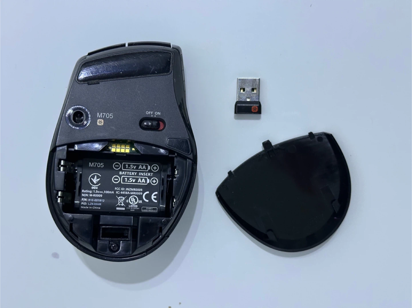 Logitech M705 Marathon Wireless Mouse with Unifying receiver - photo 2