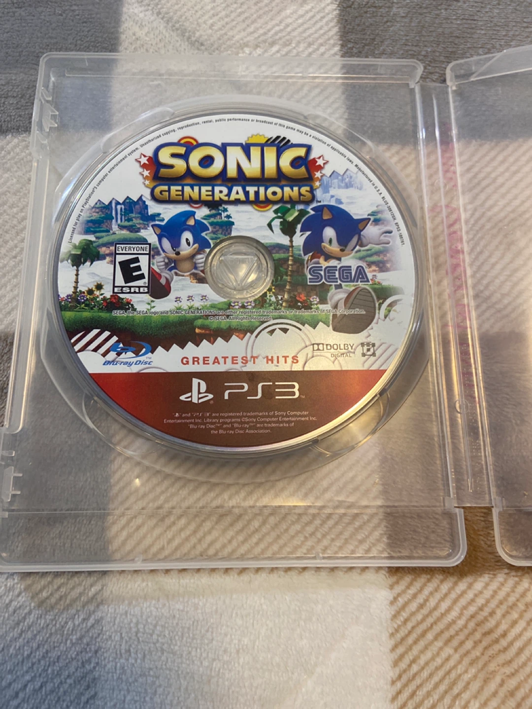 Sonic Generations Greatest Hits PS3 Game